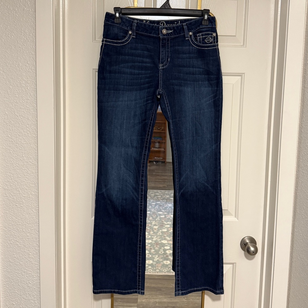 Harley Davidson Women's Dark Blue Jeans